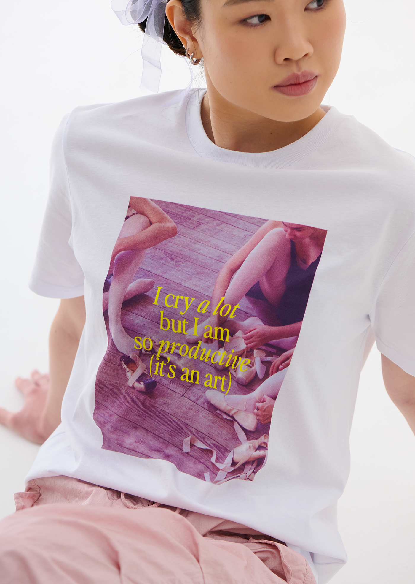 I Cry Alot But I Am So Productive Tee - Unisex - Cloud & Victory