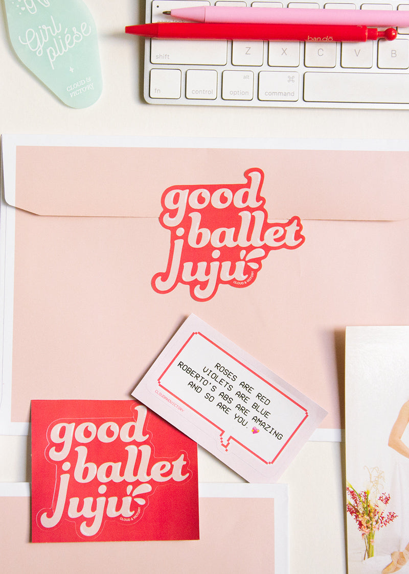 Good Ballet Juju Sticker - Ethical dancewear and ballet clothing by Cloud and Victory
