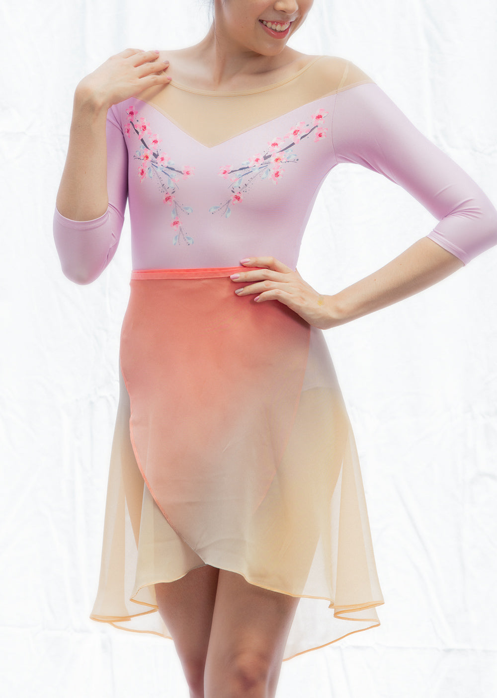 The Ombré Rehearsal Skirt - Dawn - Ethical dancewear and ballet clothing by Cloud and Victory
