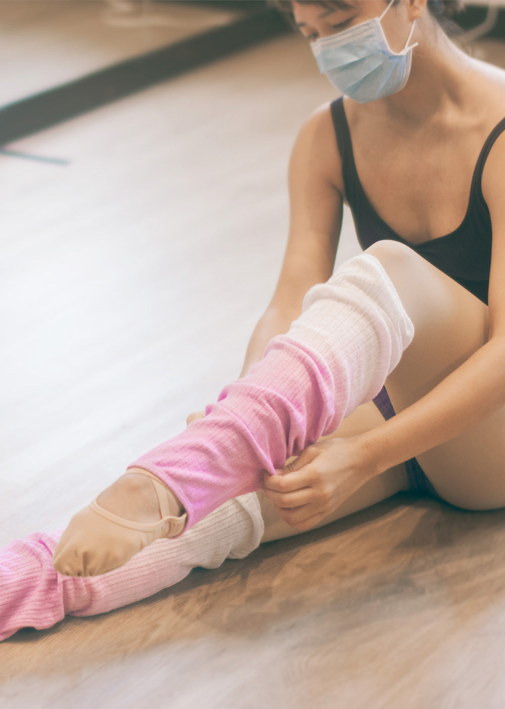 Ombré Ballet Legwarmers - Lilac - Cloud & Victory