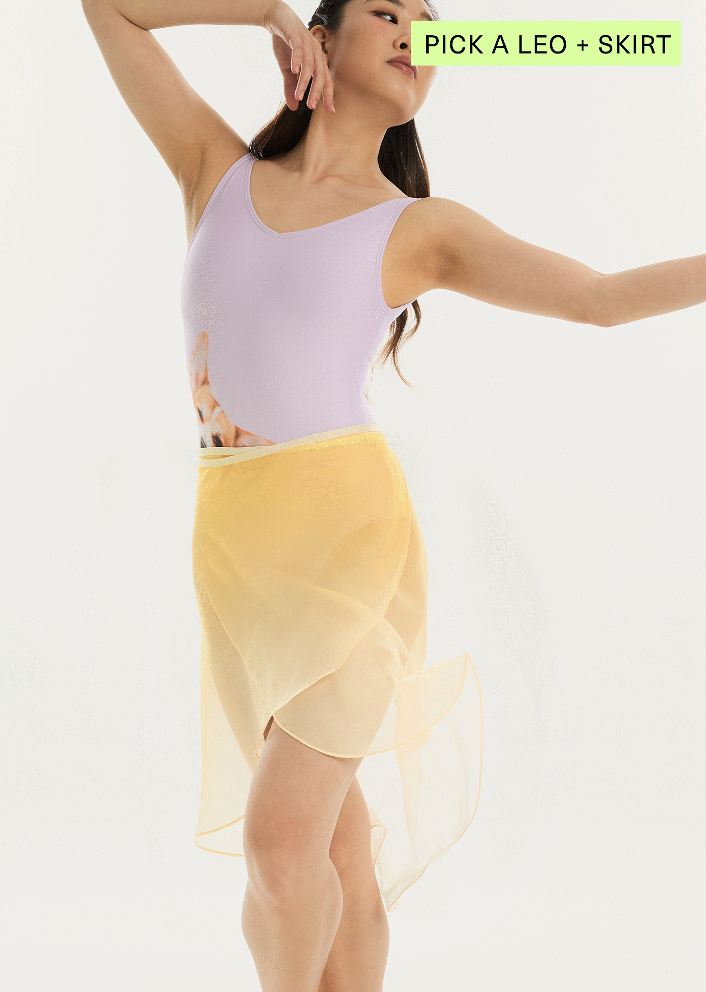 Leotard + Skirt Duo - Cloud & Victory