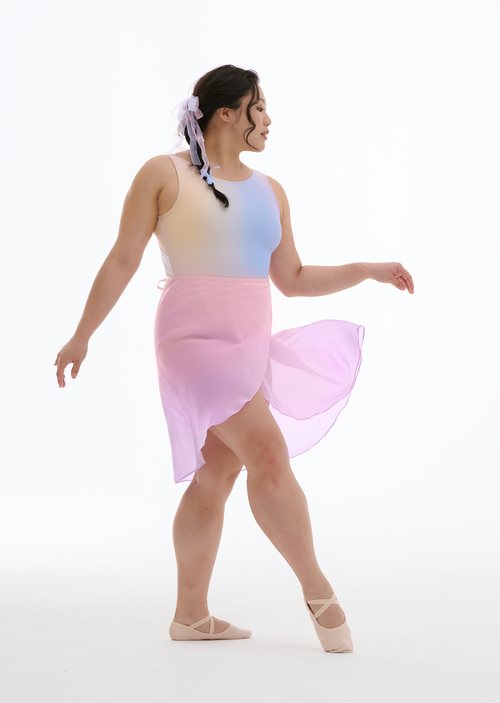 The Ombré Ballet Skirt - Crystal Pink/Iris - Cloud & Victory