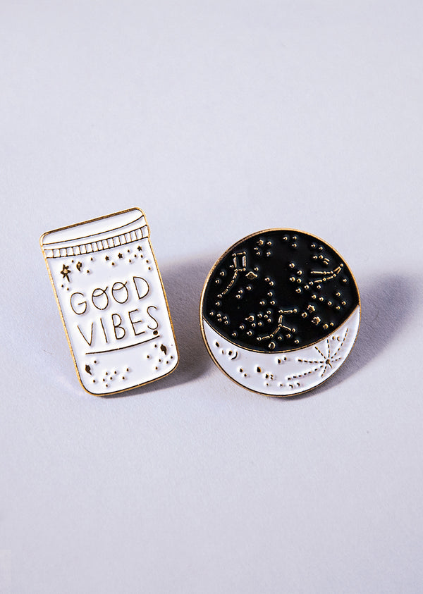 The Good Vibes Pin Set - Ethical dancewear and ballet clothing by Cloud and Victory