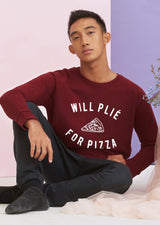 The Plie for Pizza Sweater - Cloud & Victory