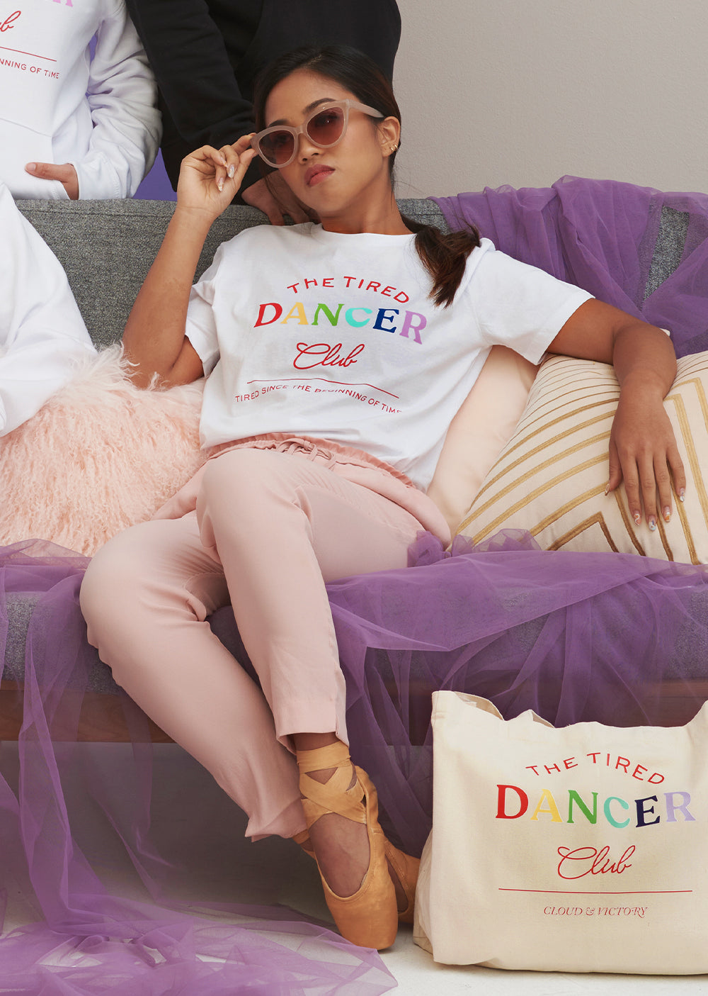 The Tired Dancer Club Tee (Unisex) - Cloud & Victory