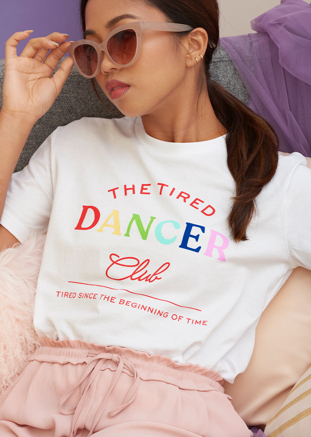 The Tired Dancer Club Tee (Unisex) - Cloud & Victory